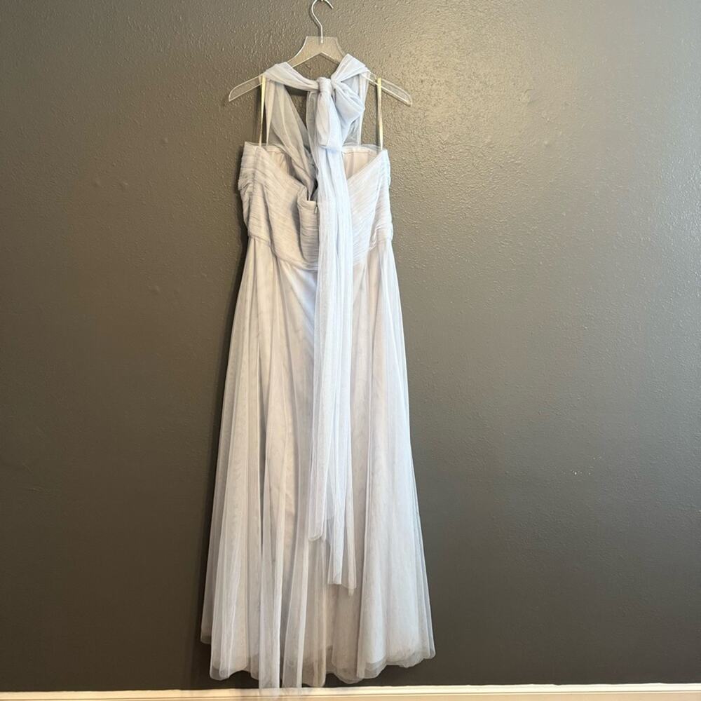 Jenny Yoo Light Blue Off-Shoulder Wedding Dress - Picture 5 of 12